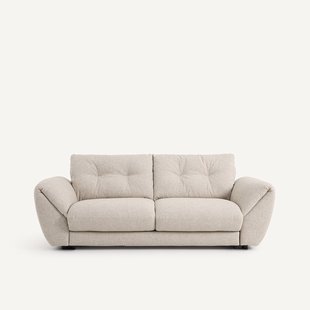 3-zits slaapbank van gestructureerde viscose en linnen, EDGAR