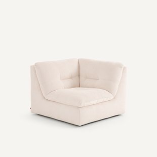 Modulaire 90° hoek in geribbeld polyester, GIULIANO