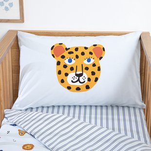 Baby kussensloop, perkal katoen, dierenprint, PETITE SAVANE