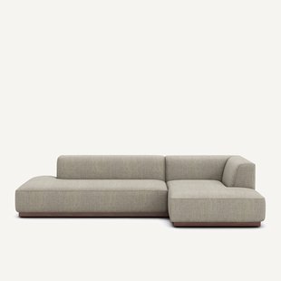 XL rechte hoekbank in tweed, JACOPO