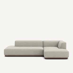 XL rechte hoekbank in tweed, JACOPO