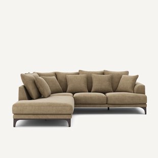 Hoekbank in stonewashed fluweel, ARMENTO