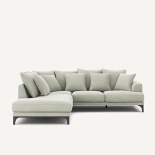 Hoekbank in stonewashed fluweel, ARMENTO