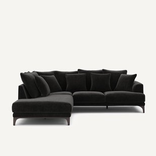 Hoekbank in chenille fluweel, ARMENTO