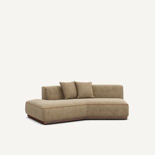 Halve bank links in stonewashed fluweel, JACOPO