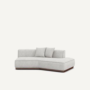 Rechte halve bank in gevlekt canvas, JACOPO