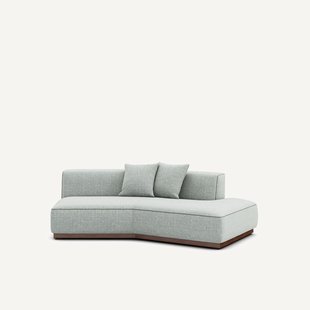 Rechte halve bank in gevlekt canvas, JACOPO