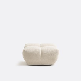 Poef, reliëfstof, L83 cm, Nuria