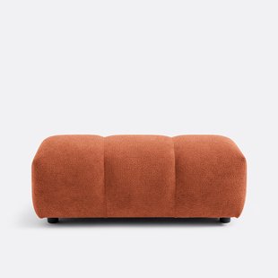 Poef, fluweel reliëf, L109 cm, Nuria