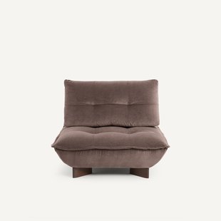 Modulaire fauteuil in linnen fluweel, KAORI