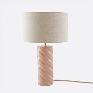 Tafellamp van keramiek en linnen, Dehen