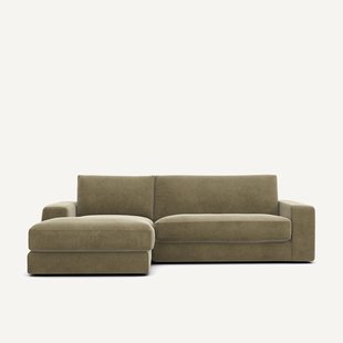 Linnen fluwelen hoekbank, SKANDER