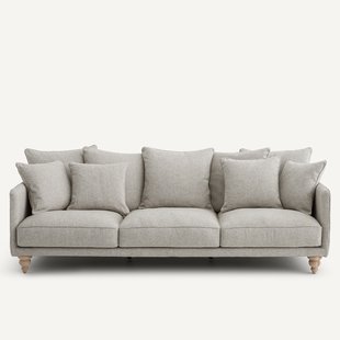 Bank van gestructureerd viscose en linnen, LAZARE