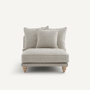 Bank in structuurviscose en linnen, LAZARE