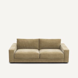 Slaapbank in stonewashed fluweel, SKANDER