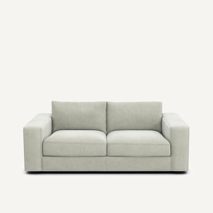 Compacte 3-zitsbank in stonewashed fluweel, SKANDER