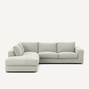 Hoekbank in stonewashed fluweel, SKANDER