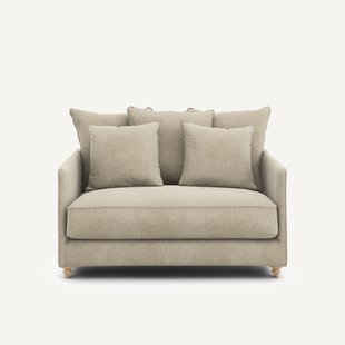 2-zits slaapbank van linnen fluweel, LAZARE