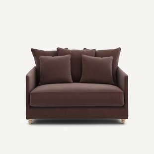 2-zits slaapbank van linnen fluweel, LAZARE