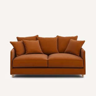 3-zits compacte slaapbank in linnen fluweel, LAZARE