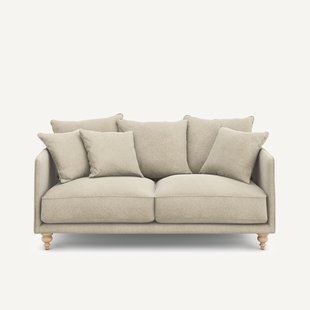 3-zits compacte zetel van linnen fluweel, LAZARE