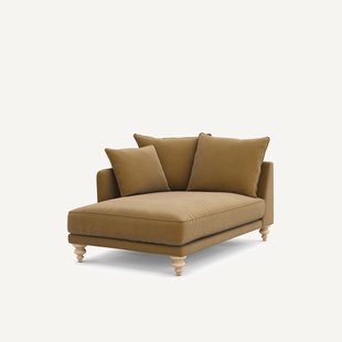 Longchair van linnen fluweel, LAZARE