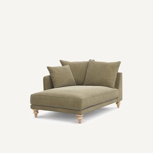 Longchair van linnen fluweel, LAZARE