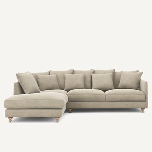 Linnen fluwelen hoekslaapbank, LAZARE