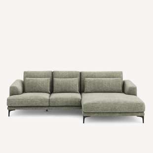 XL hoekbank rechts van stevig katoen, MARSILE