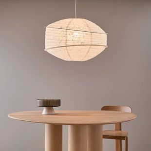 Hanglamp van structuurpapier, diameter 68 cm, NASSAH