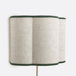 Wandlamp in linnen en fluweel, THADE