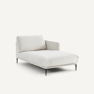 Longchair van linnen fluweel, OSCAR