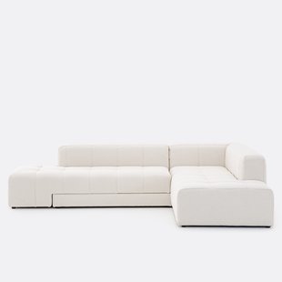 Rechte bank, omvormbaar, in fijne badstof, FANO