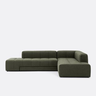 Rechte bank, omvormbaar, in fijne badstof, FANO