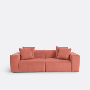 3-zitsbank van fijn ribfluweel, LIORA