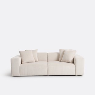 3-zitsbank van fijn ribfluweel, LIORA