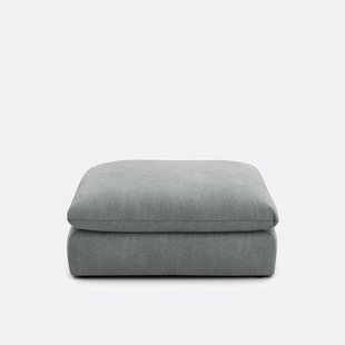 Poef voor modulaire bank, in gestructureerde stof, Malo