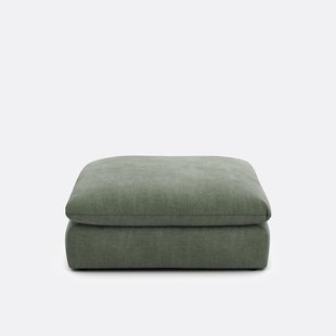 Poef voor modulaire bank, in gestructureerde stof, Malo