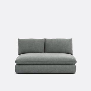 2-zits bankelement voor modulaire sofa, in gestructureerde stof, Malo