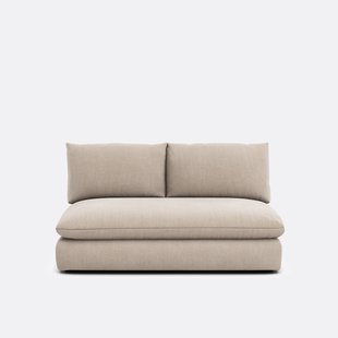 2-zits bankelement voor modulaire sofa, in gestructureerde stof, Malo