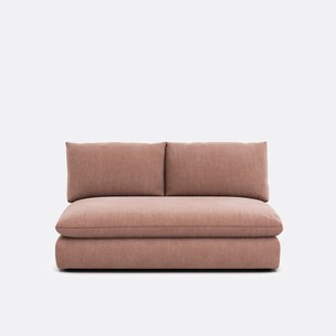 2-zits bankelement voor modulaire sofa, in gestructureerde stof, Malo