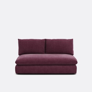 2-zits bankelement voor modulaire sofa, in gestructureerde stof, Malo