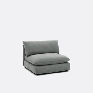 Zitelement voor modulaire sofa, in gestructureerde stof, Malo