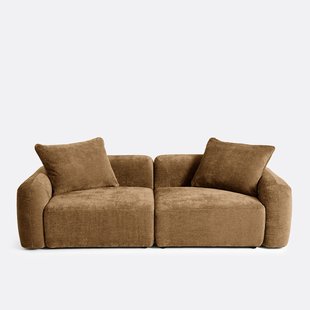 3-zits modulaire hoekbank in jacquard chenille, AMAD