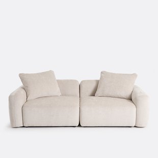 3-zits modulaire hoekbank in jacquard chenille, AMAD