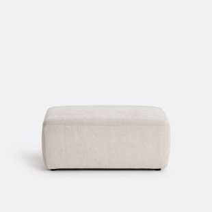 Poef voor modulaire bank, jacquard chenille, AMAD