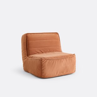 Slaapbank BZ, 1 zits, Standaard 12 cm, fluweel, TRANI