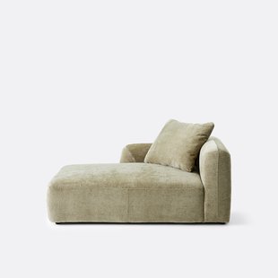 Linker longchairelement, voor modulaire bank, in jacquard chenille, AMAD