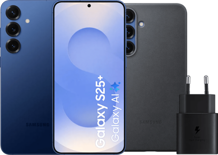 Samsung Galaxy S25 Plus 256GB Donkerblauw 5G + Accessoirepakket