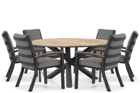 Osmen Midura/Fabriano 150 cm dining tuinset 7-delig
